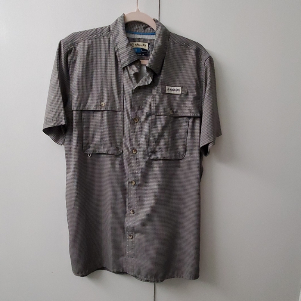 Magellan Outdoors sz S angler fit Fish Gear shirt